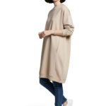 Hoodiekleid mit Drop-Shoulder Ärmel