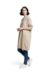 Hoodiekleid mit Drop-Shoulder Ärmel