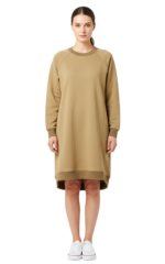 2037 – Hoodiekleid mit Drop-Shoulder Ärmel – Bild 4
