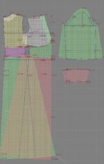 2398 - Maxikleid mit Dekoknöpfen – Bild 3