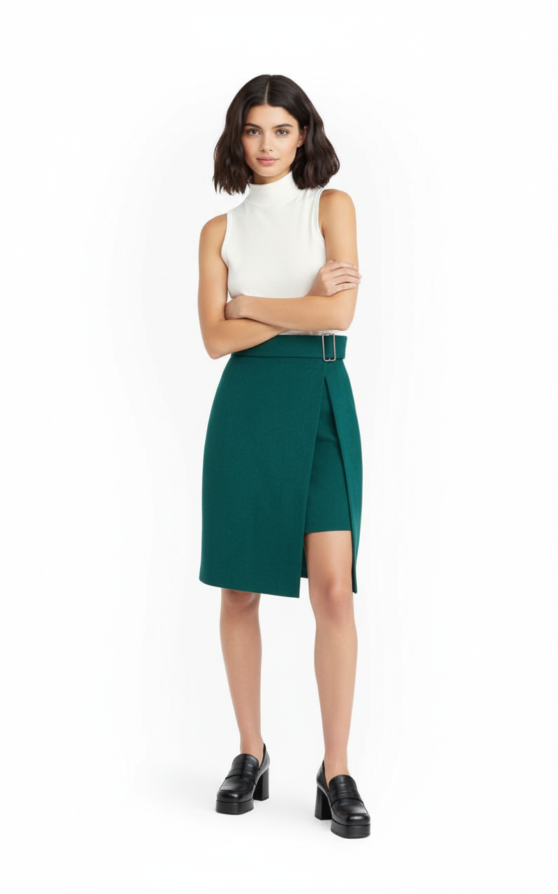 Rock mit Gürtelschnalle 2397 - Юбка с декоративной пряжкой — изображение 1