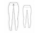 4390 - Legginshose mit breitem Bund – Bild 2