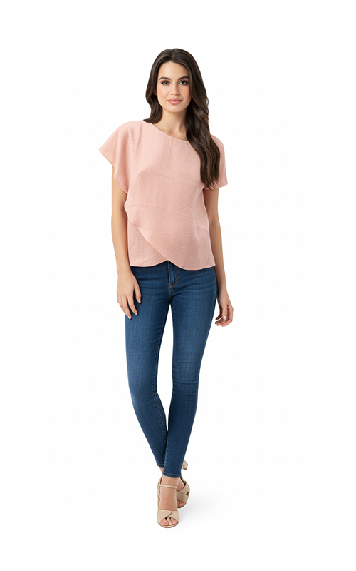 Bluse aus Leinenstoff