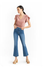 Bluse mit petal Ärmel