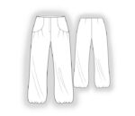 4050 - Брюки с напуском по низу — изображение 2