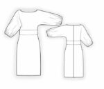 4079 - Платье с широким рукавом — изображение 2