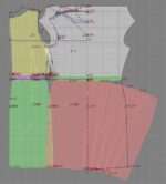 4373 - Kleid mit Wasserfall-Ausschnitt – Bild 3