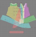 2538 - Asymmetrisches Kleid – Bild 3