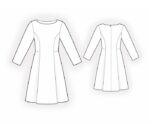 2115 – Платье со складками в рельефе — изображение 2