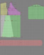 2168 – Платье с объемным рукавом — изображение 3