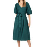 Kleid mit voluminösen Ärmel