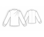 2537 - Bluse mit Schulterfalten – Bild 2
