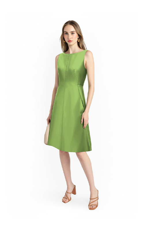 Kleid mit diagonalem Relief