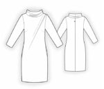 2559 – Платье с декоративной складкой — изображение 2