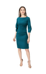 2081 - Платье с декоративным рукавом