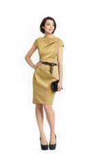 4362 - Платье-футляр со складками