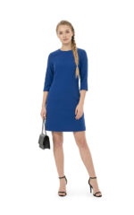 4525 - Платье с кокеткой и нижней планкой