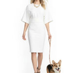 Kleid mit voluminösen Ärmel