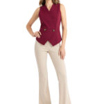 2592 – Жилет со сборкой под грудью