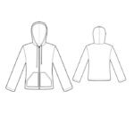 5918 - Hoodie mit Reißverschluss – Bild 2