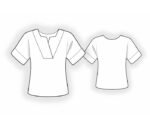 2606 – Прямая блузка — изображение 2