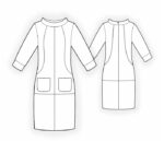 2607 – Платье с декоративными швами — изображение 2