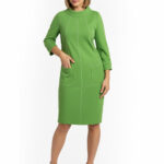 Kleid mit dekorativen Nähten