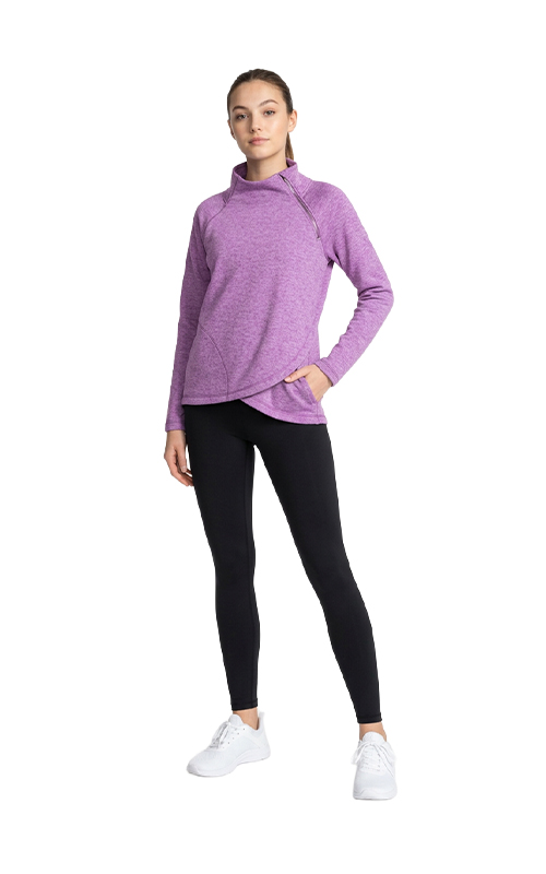 Hoodie mit seitlichem Reißverschluss