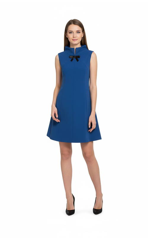 Kleid mit Stehkragen