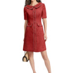 Kleid mit Bubikragen