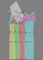 4402 - Kleid mit transparentem Einsatz – Bild 3