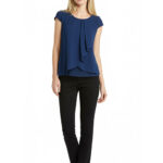 Blusentop mit doppeltem Vorderteil