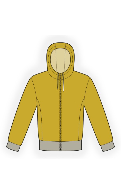 Herrenjacke mit Kapuze