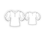 2701 - Bluse mit voluminösem Ärmel – Bild 2