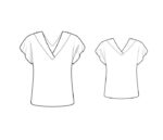 2702 - Bluse mit angeschnittenem Ärmel – Bild 2