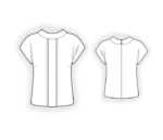 2707 - Bluse mit gelegter Falte – Bild 2