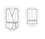 2713 - Weste mit geformter Vorderkante – Bild 2