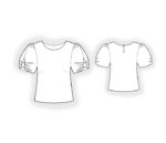 2719 - Bluse mit dekorativem Ärmel – Bild 2