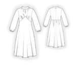 2625 - Kleid mit Falten am Oberteil – Bild 2