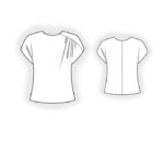 2757 - Bluse mit Schulterfalten – Bild 2