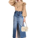 Bluse mit Volant Schnittmuster