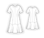 Schnittmuster nach Maß - Kleid mit ausgestelltem Rock