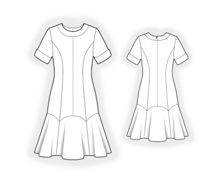 Schnittmuster nach Maß - Kleid mit ausgestelltem Rock