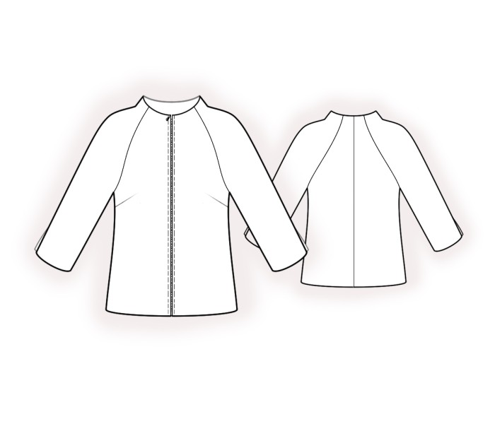 Schnittmuster nach Maß - Jacke mit Reglanärmeln