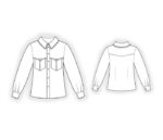 2777 - Bluse mit dekorativer Passe – Bild 2