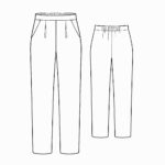 Hose mit Gummibund - Schnittmuster