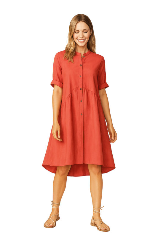 Sommerkleid mit ausgestellter Silhouette Schnittmuster