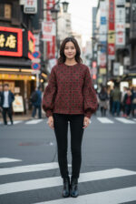 Pullover mit voluminösen Ärmeln