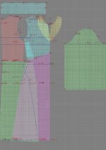 2625 - Kleid mit Falten am Oberteil – Bild 6