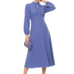 Kleid mit Falten am Oberteil